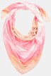 Foulard con stampa in stile batik e nappe
