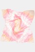 Foulard con stampa in stile batik e nappe