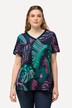 T-shirt, palmer, A-linje, V-udskæring, halværmer