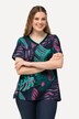 T-shirt, palmer, A-linje, V-udskæring, halværmer