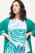 Gilet long en jersey côtelé. Coupe ouverte et encolure en V