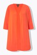 Lange jas, ribjersey, open model, V-hals