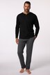JP 1880 nattdrakt, todelt, henley, opptil 8XL