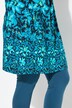 Robe courte en jersey, sans manches. Coupe évasée. Encolure ronde. Imprimé cachemire
