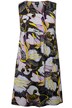 Žerzejové mini šaty, květovaný potisk, kulatý výstřih, bez rukávů