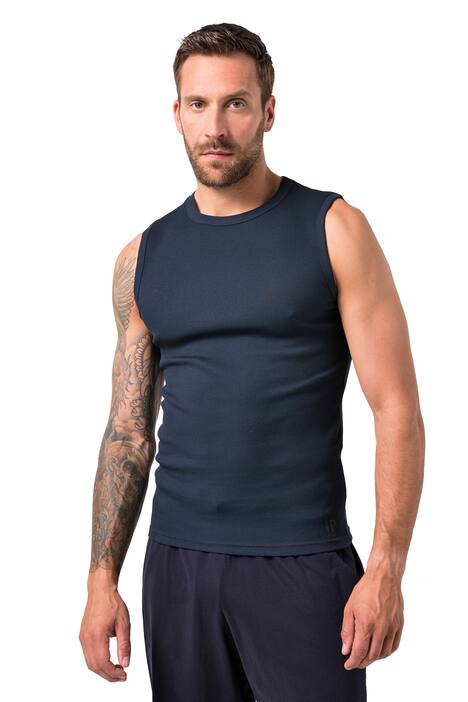 Podvlékací tričko, žebrovaný žerzej, široká ramínka, do 8XL