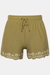 Shorts da bagno con taglio della gamba ampio, orlo tagliato con il laser e oro elastico