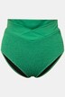 Culotte de bikini à tissu texturé, taille haute et base style portefeuille