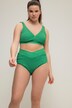 Culotte de bikini à tissu texturé, taille haute et base style portefeuille