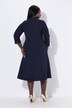 Goblet Collar 3/4 Sleeve Dress