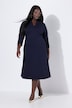 Goblet Collar 3/4 Sleeve Dress