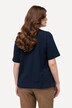 T-shirt con design in tradizionale stile Tracht, scollo a V, mezze maniche e orlo elastico
