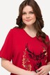 T-shirt à motif traditionnel bavarois, avec col V et manches courtes. Base élastique