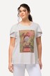T-shirt imprimé. Ligne A, col rond et manches courtes