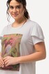 T-shirt imprimé. Ligne A, col rond et manches courtes