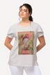 T-shirt imprimé. Ligne A, col rond et manches courtes