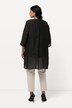 Blouse jasje, linnenmix, A-lijn, V-hals, 3/4-mouwen