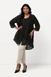 Blouse jasje, linnenmix, A-lijn, V-hals, 3/4-mouwen