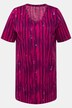 Longshirt, batikpatroon, A-lijn, V-hals, halve mouwen