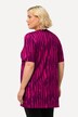 Longshirt, batikpatroon, A-lijn, V-hals, halve mouwen