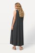 Jersey-Maxikleid, A-Linie, V-Ausschnitt, ärmellos