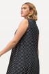 Jersey-Maxikleid, A-Linie, V-Ausschnitt, ärmellos