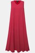 Jersey maxi-jurk, A-lijn, V-hals, mouwloos