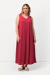Jersey maxi-jurk, A-lijn, V-hals, mouwloos