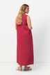 Jersey maxi-jurk, A-lijn, V-hals, mouwloos