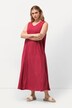 Jersey maxi-jurk, A-lijn, V-hals, mouwloos