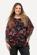 Blouse doublée oversize, col rond et manches courtes