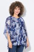 Bluse, dobbelt lag, Oversized, rund hals, korte ærmer