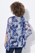 Bluse, dobbelt lag, Oversized, rund hals, korte ærmer