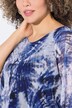 Bluse, dobbelt lag, Oversized, rund hals, korte ærmer