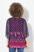Blusa a doppio strato dal taglio oversize con scollo a girocollo e mezze maniche