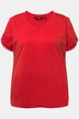 Camiseta, borde decorativo, Classic Fit, cuello en V, manga al codo