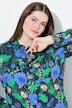 Košilová halenka, potisk venkova, límeček, dlouhé rukávy