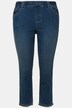 7/8-capri-jeans Sienna, gerafelde zoom, smalle pijpen, elastische tailleband