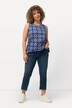7/8-capri-jeans Sienna, gerafelde zoom, smalle pijpen, elastische tailleband