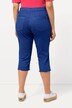 Caprihose Sienna, Fransensaum, schmales Bein, Stretch