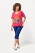 Caprihose Sienna, Fransensaum, schmales Bein, Stretch