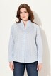 Blouse, goblet kraag, hertenprint, lange mouwen