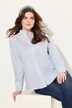 Blouse, goblet kraag, hertenprint, lange mouwen