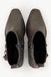 Bottines mélange de cuirs, semelle de propreté amovible - largeur H