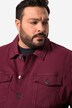 Men+-farkkutakki, värillinen denim, nappilista, suurin koko 84/86