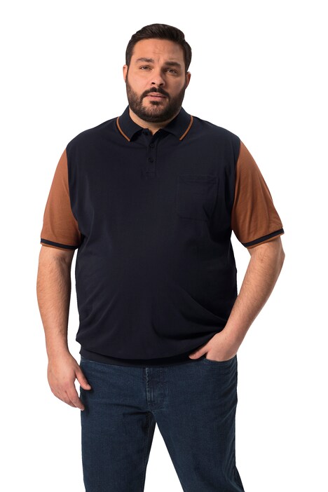 Polokošile Men+, břišní střih, kontrastní barevné rukávy, do 84/86