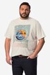 Men+ T-shirt, kortærmet, stort print, op til str. 84/86