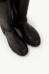 Bottes en cuir avec chaîne, semelle de propreté amovible - tige XL et largeur H