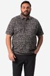 Men+ poloskjorte, magepassform, halvermet, piqué, heldekkende trykk, opptil 84/86