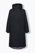 Manteau de pluie technique à capuche, fermeture éclair à double sens